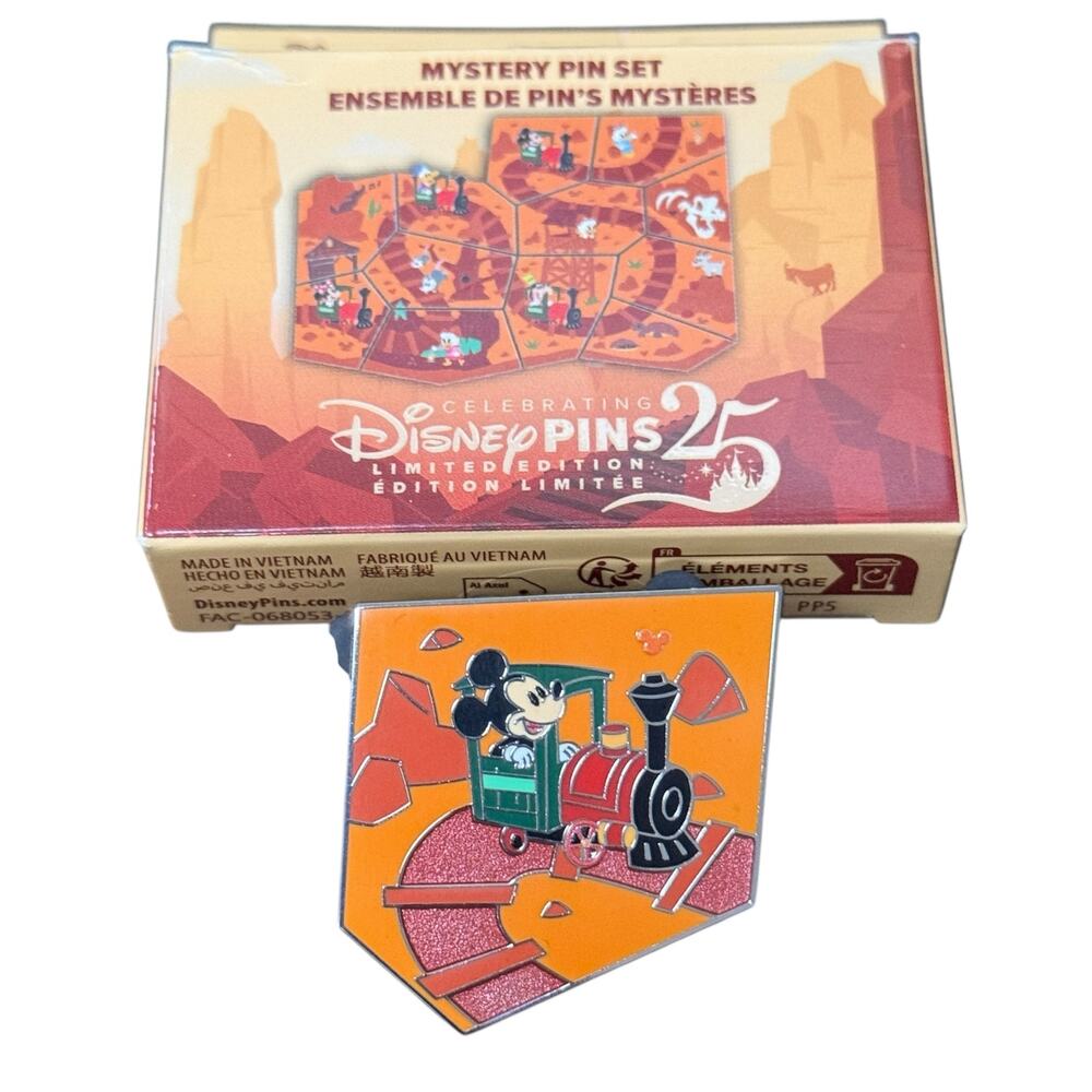 Disneyland Resort Thunder Mountain Attraction Map Puzzle Mickey Pin LE 475‎ 2025
